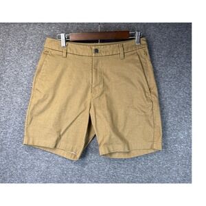 Lululemon Commission Shorts Classic 7" Tan Chino Style Mens Size 30 LM7AUDS